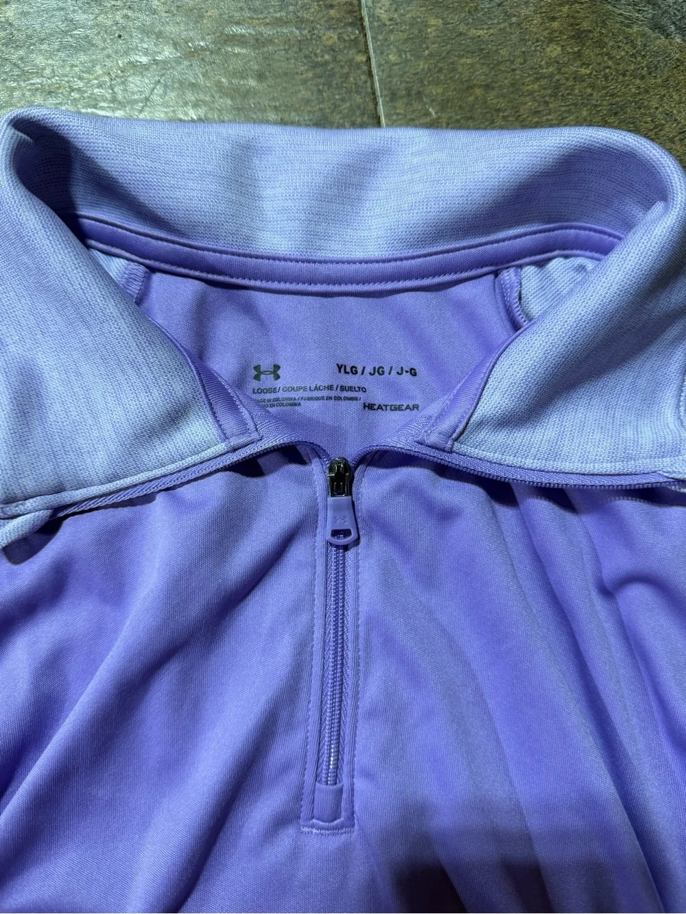 Under Armour Lavender & Lilac Quarter-Zip Athletic Pullover